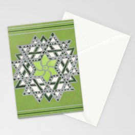 Ishwarya kolam - geometric mandala Stationery Cards