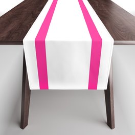 Horizontal Lines (Rose & White Pattern) Table Runner