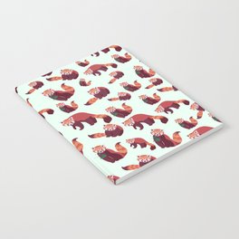 Red Panda Pattern Notebook