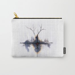 Signos Naturales son Siempre Señales Carry-All Pouch | Upyro, Cross, Blue, Tree, Painting, Watercolor, Nature, Ink 