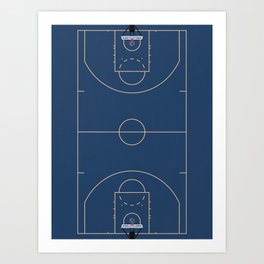 Full Court | Basketball Stadium  Art Print
