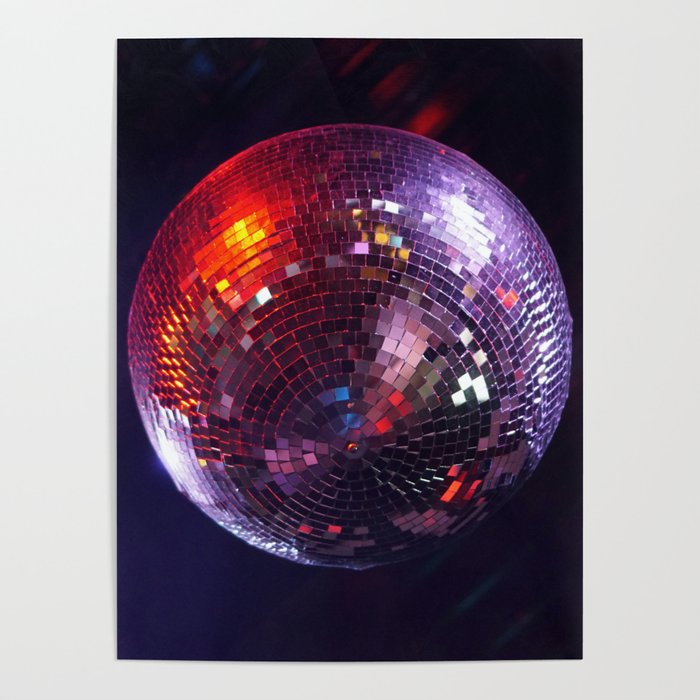 Glitter Disco Ball Poster