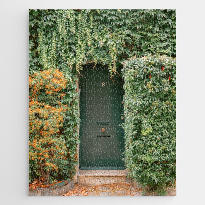 The Ivy covered door | Montmartre Paris travel photography | Botanical vibes Jigsaw Puzzle