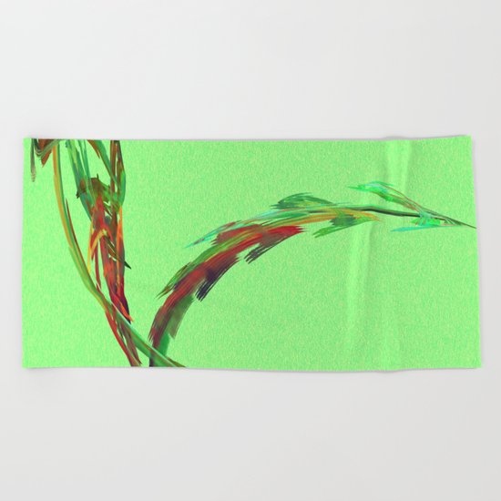 V like Vegan Beach Towel