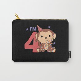 Monkey For The Fourth Birthday For Children 4 Carry-All Pouch