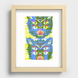 4 Eyed Feline Recessed Framed Print