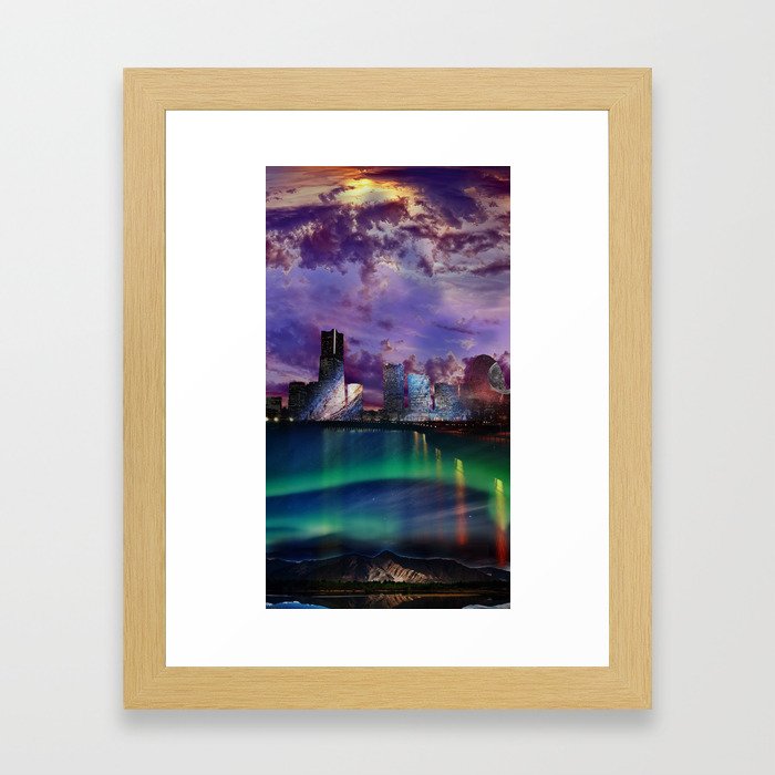 Surreal Cityscape Framed Art Print
