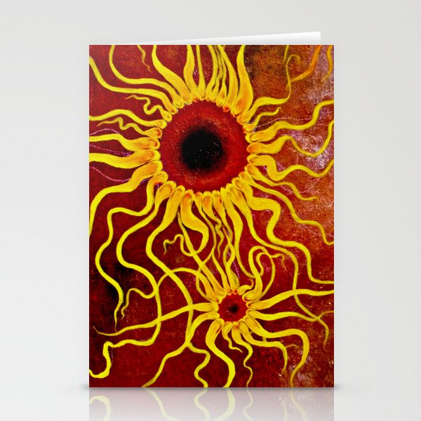 Psychedelic Susan 001, Sunflowers Stationery Cards