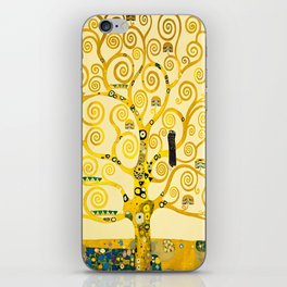 Gustav Klimt (Austrian, 1862-1918) - Title: The Tree of Life (Stoclet Frieze) - Date: 1905-1911 - Style: Art Nouveau, Symbolism - Genre: Symbolic painting - Digitally Enhanced Version (2000 dpi) - iPhone Skin