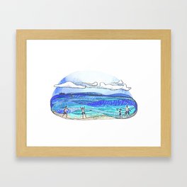Fris - Beach Framed Art Print
