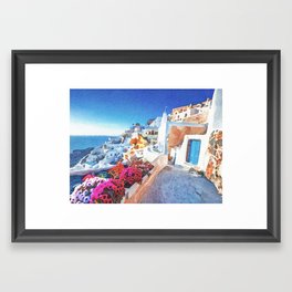 Santorini Greece #5 Framed Art Print