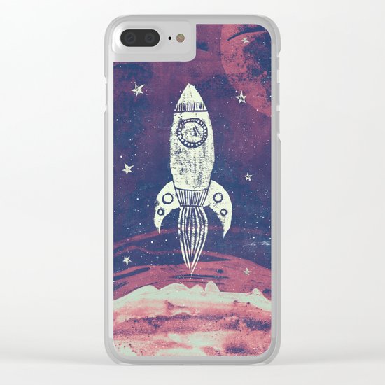Space Adventure Clear iPhone Case