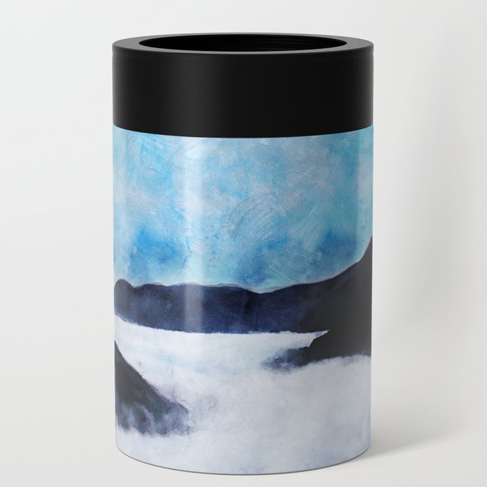Photo of clouds and montain painting imitation Can Cooler