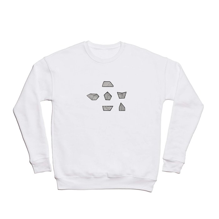 Abstract Rocks - Line Art Crewneck Sweatshirt