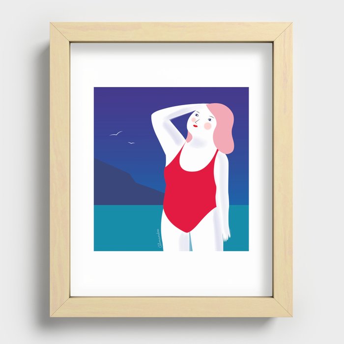 Baigneuse Recessed Framed Print