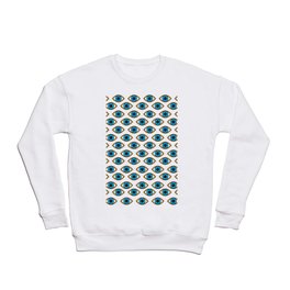 Blue eyes pattern Crewneck Sweatshirt