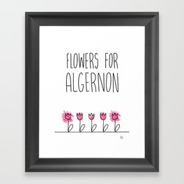 Daniel Keyes: Flowers for Algernon Framed Art Print