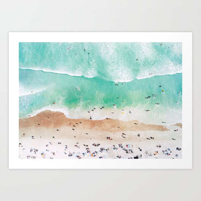 Beach Mood Kunstdrucke | Fotografie, Digital, Farbe, Underwater, Vintage, Drone, Aerial, Meer, Ozean, People