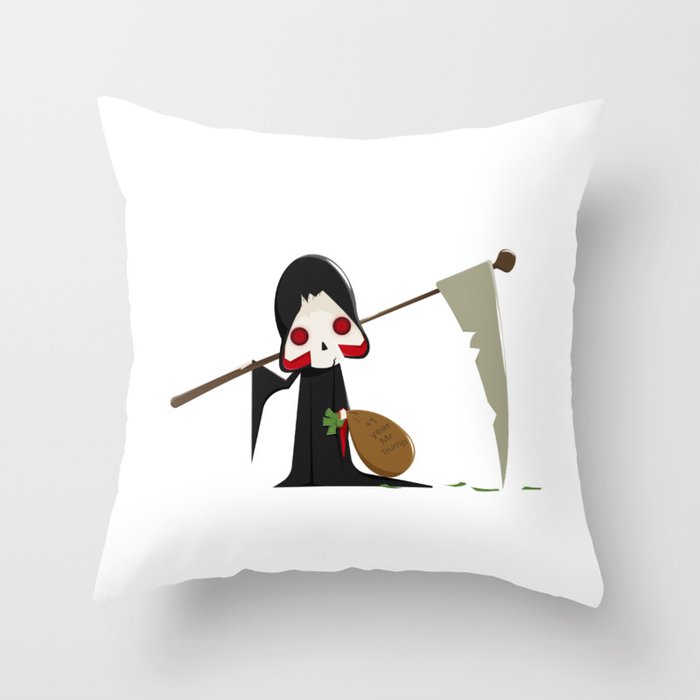 Corruption of the Reaper for an Extra Year Throw Pillow