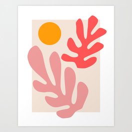 Henri Matisse - Leaves - Blush Art Print