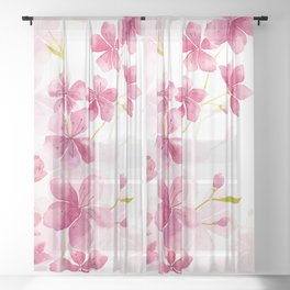 Cherry blossom Sheer Curtain