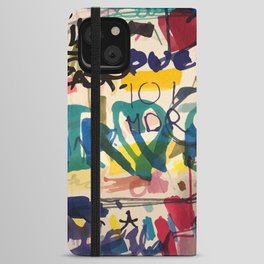 Urban Graffiti Paper Street Art iPhone Wallet Case