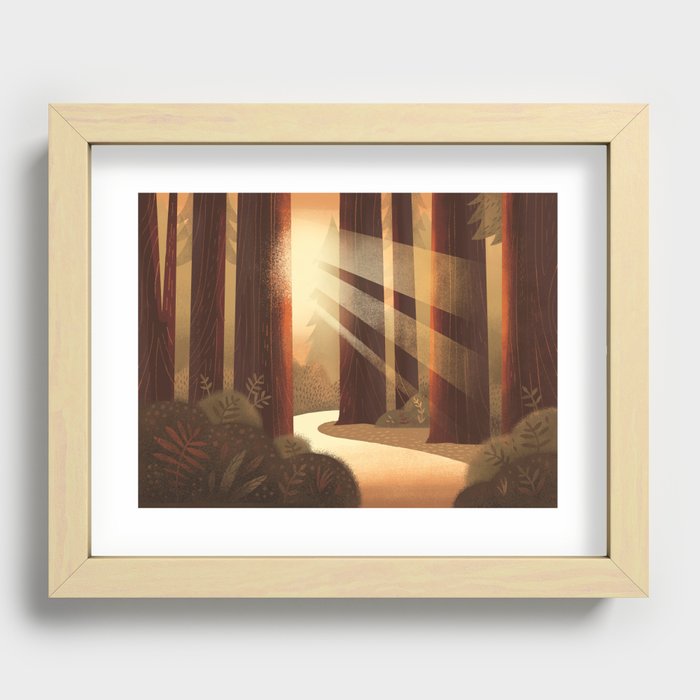 Redwoods Recessed Framed Print