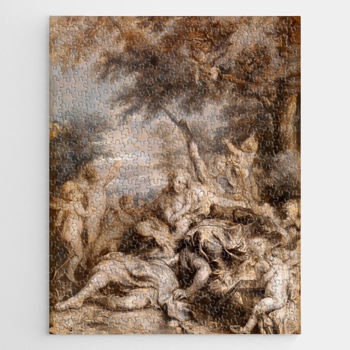 Sir Anthony van Dyck "Rinaldo conquered by love for Armida" Jigsaw Puzzle