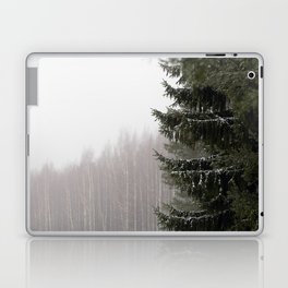 Pine tree in winter landscape Finland Laptop Skin