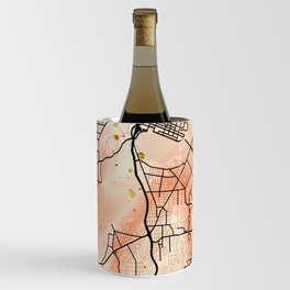 Perth - Australia Frangipani Marble Map Wine Chiller