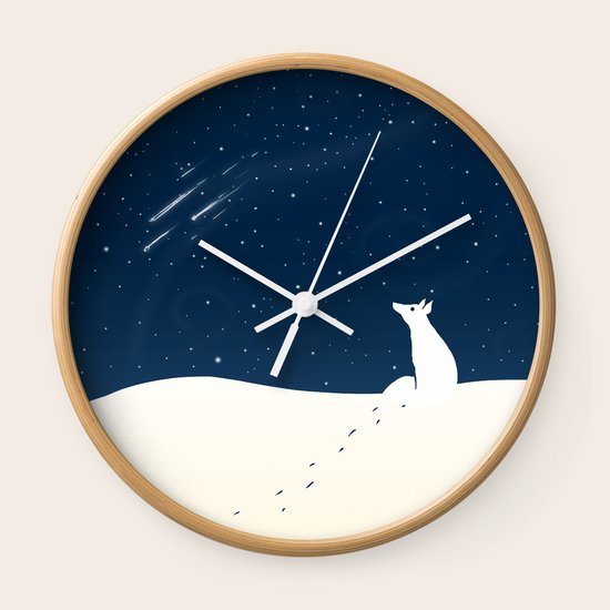Winter Night Wall Clock