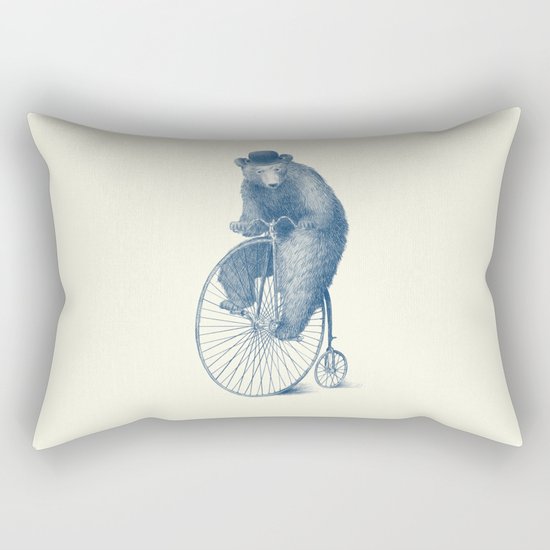 Morning Ride - Blue Option Rectangular Pillow