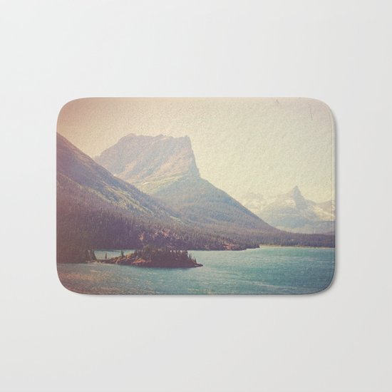 Retro Glacier Bath Mat