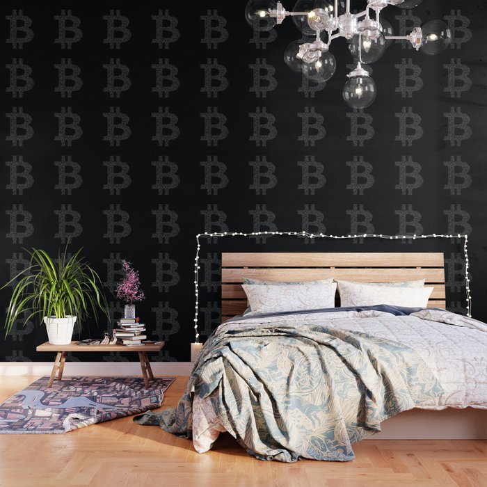 Bitcoin Binary Black Wallpaper