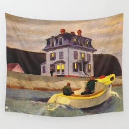The Bootleggers (New England) portrait painting by Edward Hopper Wall Tapestry