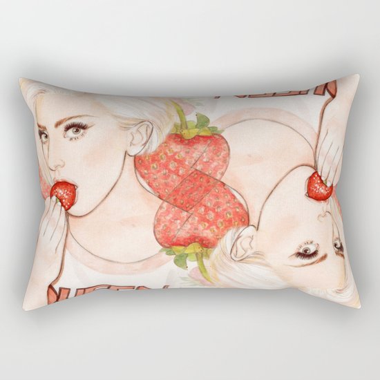 Strawberry LG Rectangular Pillow