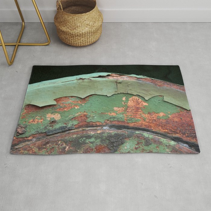Green and Rust Rug
