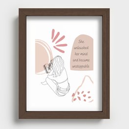 A Woman's Mind Recessed Framed Print
