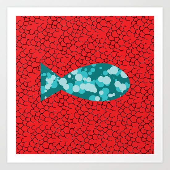 In Psyd Out Fish Art Print