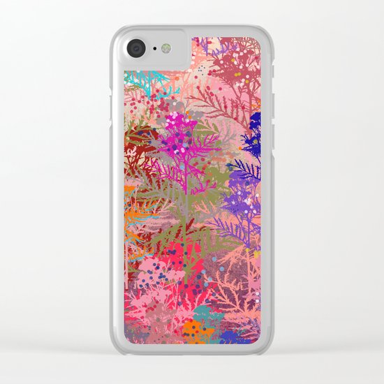 Floral abstract(52). Clear iPhone Case