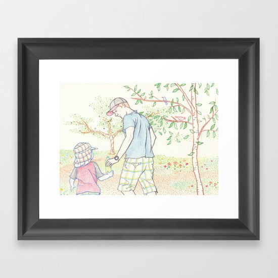 Thirsty work Framed Art Print