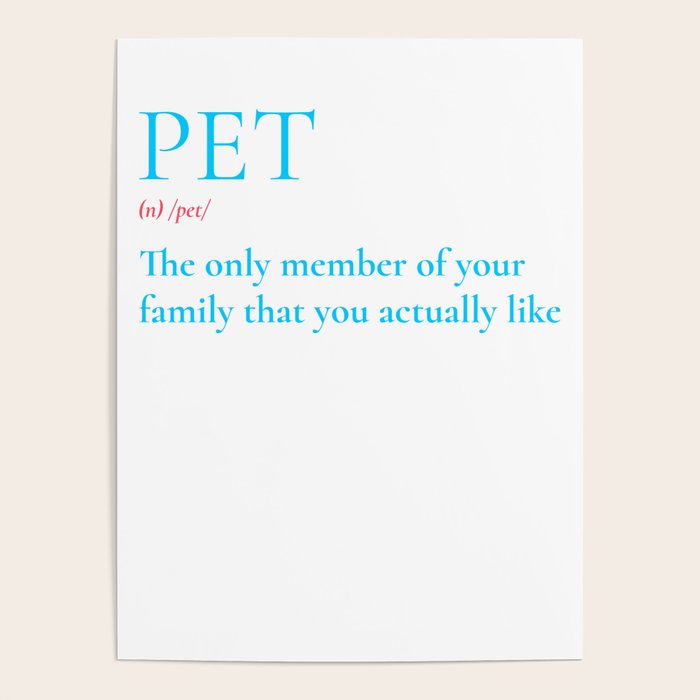 Pet Meaning Poster by saigon199x | Society6