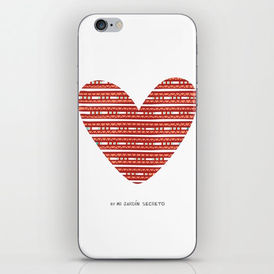 CORAZON (rojo) iPhone & iPod Skin