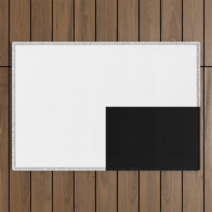 SNOBS (BLACK-WHITE) Outdoor Rug