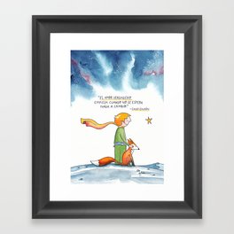 El amor verdadero Framed Art Print