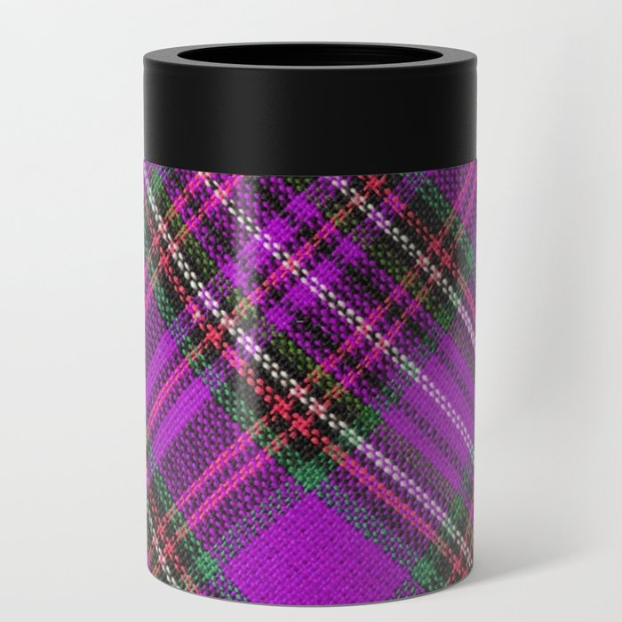 Plaid Purple Trendy Collection Can Cooler
