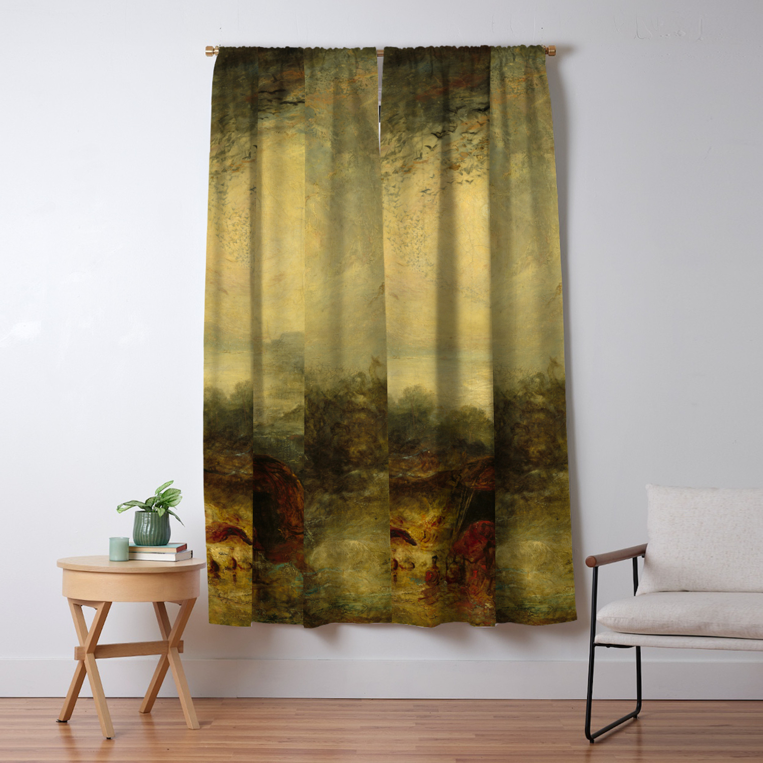 J M W Turner The Evening Of The Deluge Blackout Curtain By