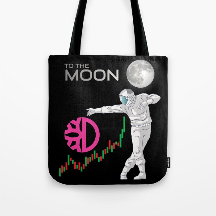DeFiChain DFI To The Moon Crypto Cryptocurrency Tote Bag
