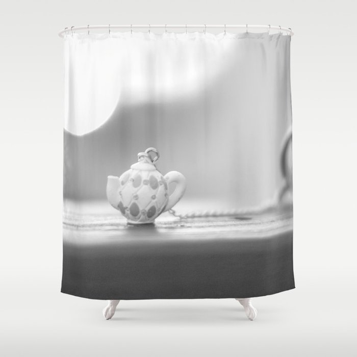 mini teapot Shower Curtain