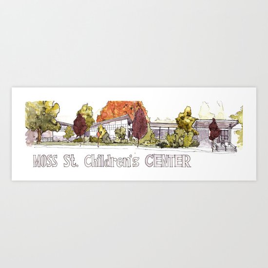 Moss Street Art Print